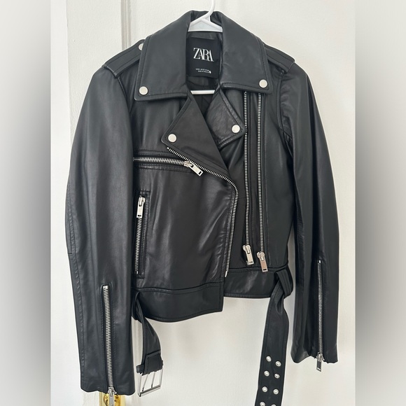 Zara Leather Jacket NWOT - Picture 1 of 5